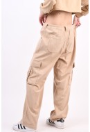 Pantaloni Dama Vero Moda Curve Vmcjosefine Mr Straight Cargo Nomad